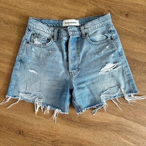 REFORMATION 🦋 the Perfect Distressed Jean Shorts size 26